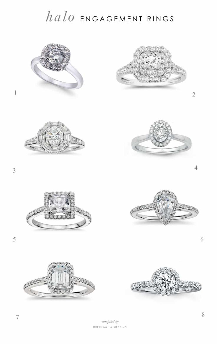 Halo settings for engagement rings. One stylish way to say,