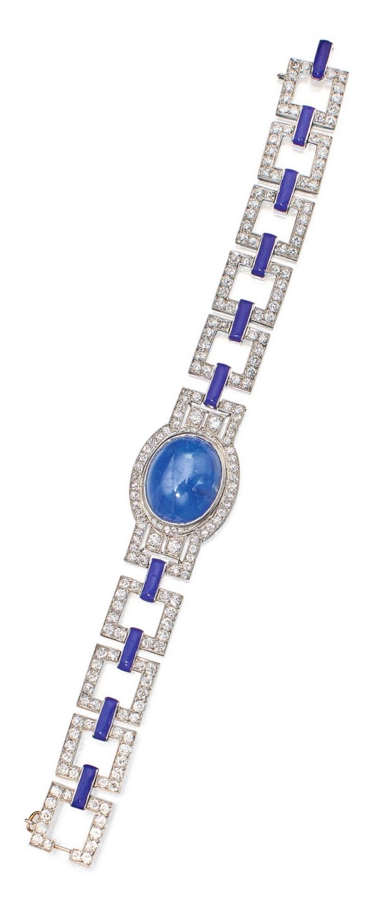 An Art Deco Sapphire and Diamond Bracelet