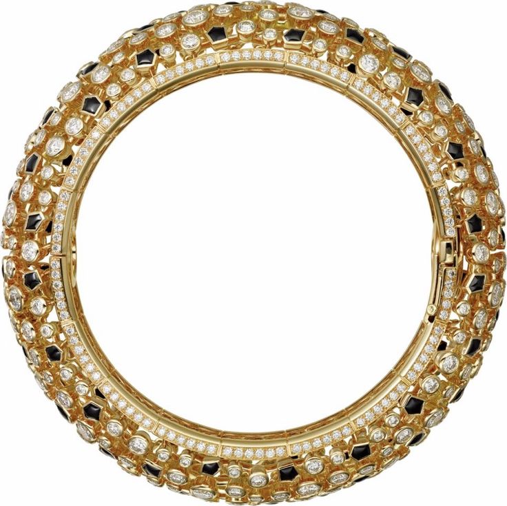 CARTIER. Bracelet - or jaune, onyx, diamants taille brillant. #Cartier #Étourdi...