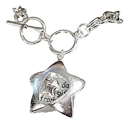 Open Star Charm Bracelet GIFT FROM GOD Toggle G1 Clasp Si... www.amazon.com/...