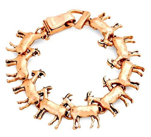 Recyclebabe Bracelets Goat Bracelet C14 Copper Tone Magne... www.amazon.com/...
