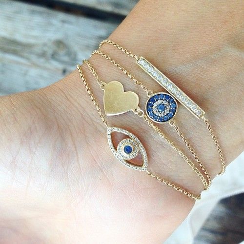 Turquoise evil eye bracelets- Evil eye jewelry bracelets www.justtrendygir...