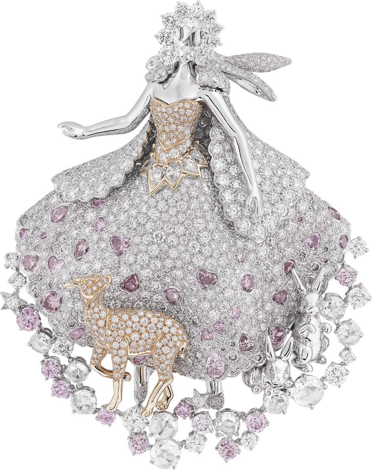 Van Cleef & Arpels Peau d'Ane Enchanted Forest collection Donkey Skin clip ...