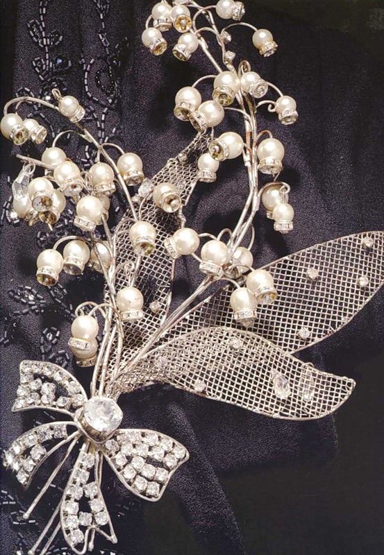 lily of the valley brooch, DIOR