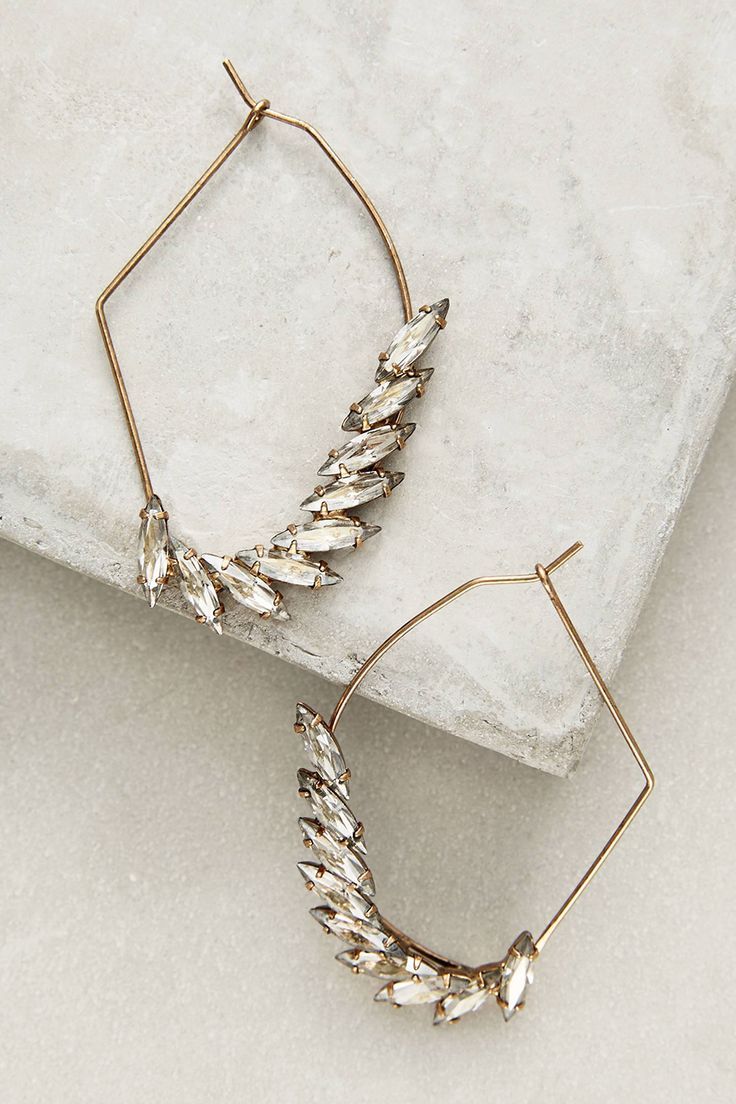 Almond Geo Hoops by Anthropologie |♦F&I♦