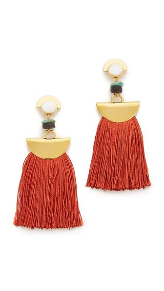 Awesome tassel earrings! I'm into them Lizzie Fortunato Mount Sage Earrings ...