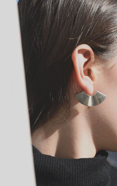 Kathleen Whitaker Small Fan Earrings - ANAISE