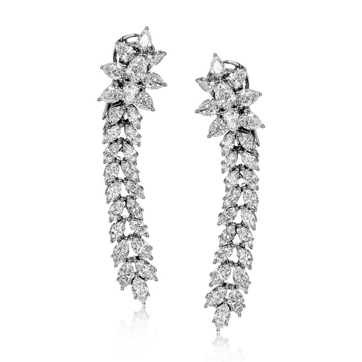 These sparkling statement earrings recall Old Hollywood glamour with 4.49 ctw of...