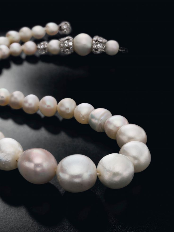 A large single-strand natural saltwater pearl