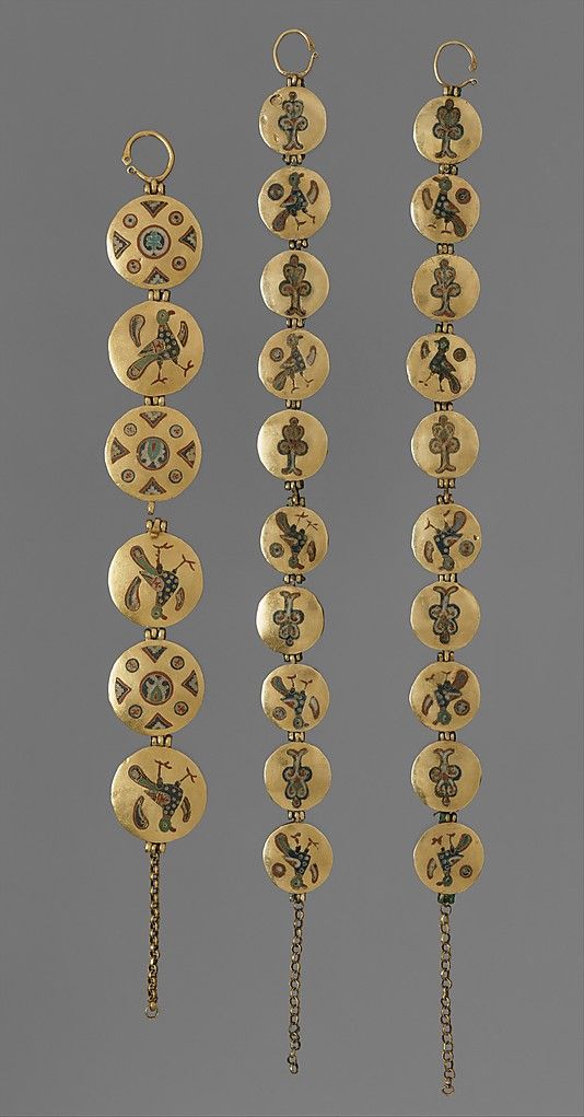 Ancient Ukrainian treasures / Golden chain with Birds and Geometric Motifs. 10-1...