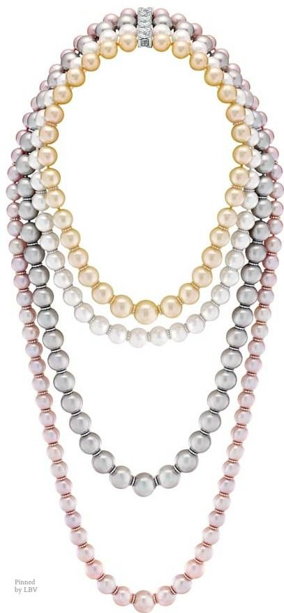 Chanel – Les Perles de Chanel – “Perles Swing” necklace in white, yellow...