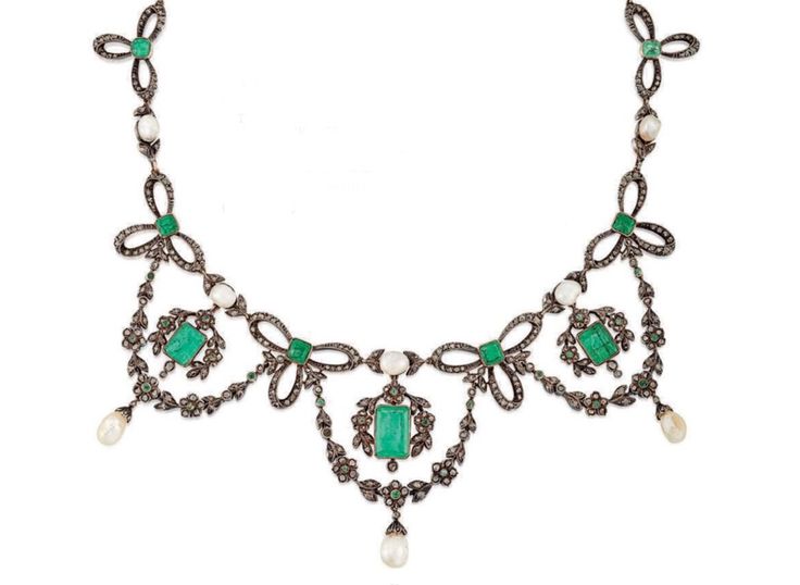 Emerald tiara / necklace - Christie’s june 2018