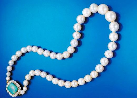 This historic pearl necklace originally belonged to Marie Antoinette, queen cons...