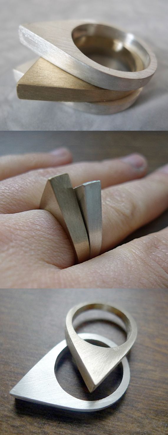 Drop Bronze Ring // I have to have this! ...beautiful design #wearabledesign #je...