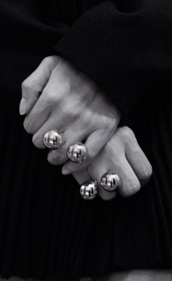 Rara Avis: Double Sphere Rings - bold minimalist jewellery // Khoshtrik