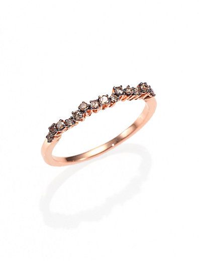 Suzanne Kalan KALAN by Champagne Diamond & 14K Rose Gold Ring on shopstyle.com