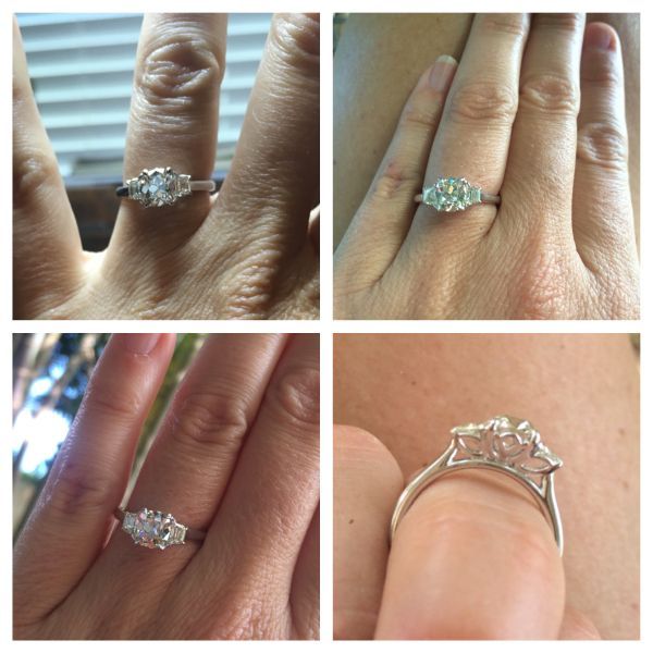Real E-Rings: Diamond Cushion Engagement Rings