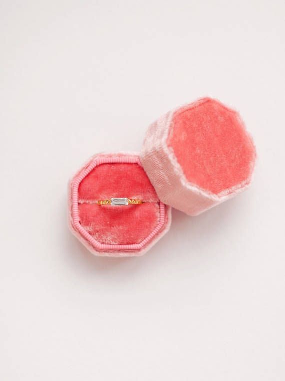 Ring Box - Velvet Ring Box - Vintage Style - Proposal Ring Box - Engagement ring...