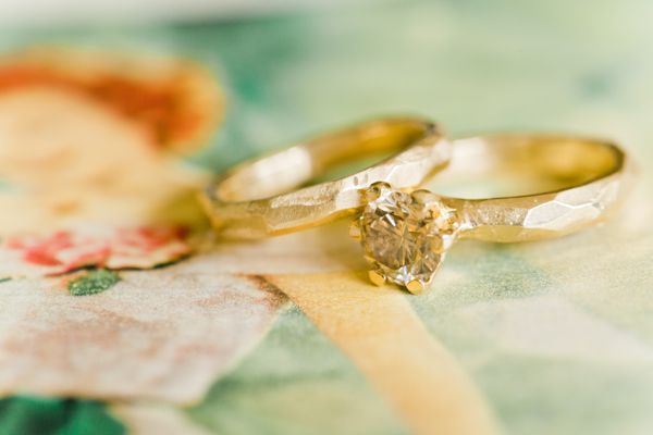Rough gold rings | Photo by Brumley and Wells
