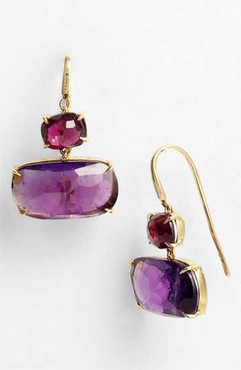 Marco Bicego 'Murano' Garnet & Amethyst Drop Earrings available at #Nordstrom |...