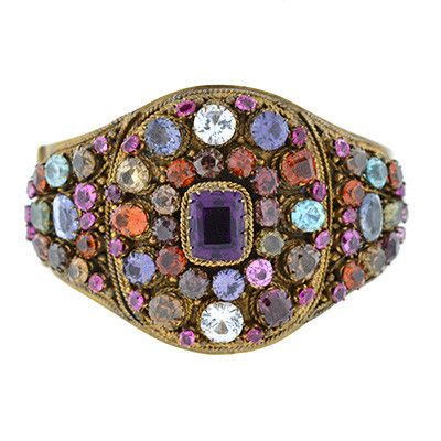 Art Deco Hungarian Semi-Precious Gemstone Bracelet