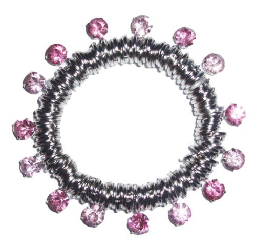 Crystal Stretch Charm Bracelet G8 Light Dark Pink Ombre R... www.amazon.com/...