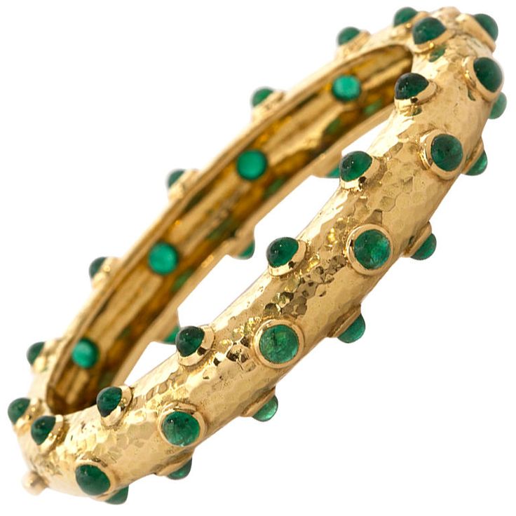 David Webb emerald bracelet.