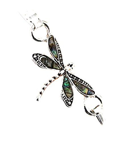 Dragonfly Abalone Bangle Bracelet BR Silver Tone Recycleb... www.amazon.com/...