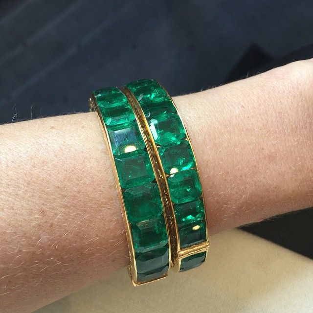 Emerald Bangles. Wow wow wow.