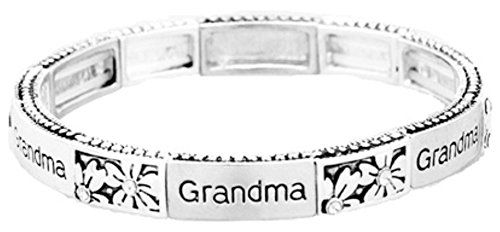Grandma Bangle Bracelet C14 Clear Crystal Flower Inspirat... www.amazon.com/...