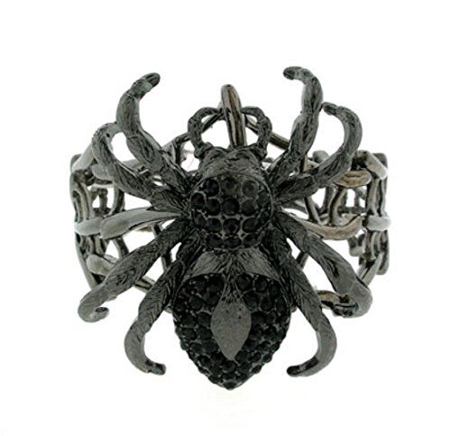 Huge Spider Bracelet Z39 Black Crystal Chunky Big Recycle... www.amazon.com/...