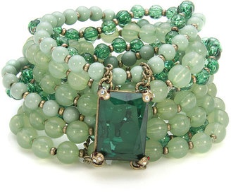 ShopStyle: Sequin Faceted Bracelet Set, Green