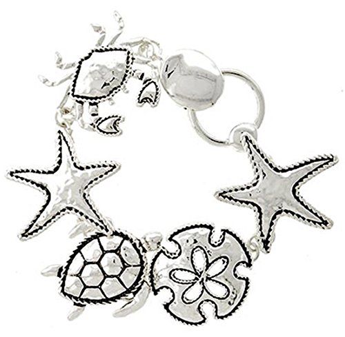 Sea Life Charm Bracelet Z9 Fold Over Magnetic Clasp Starf... www.amazon.com/...