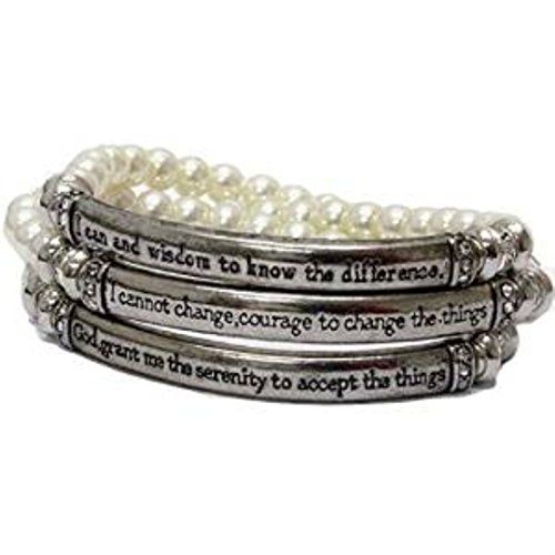 Serenity Stretch Bracelet Set of Three C57 Crystal Pearl ... www.amazon.com/...