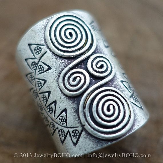 BOHO 925 Silver Ring-Gypsy Hippie RingBohemian by jewelryboho4u