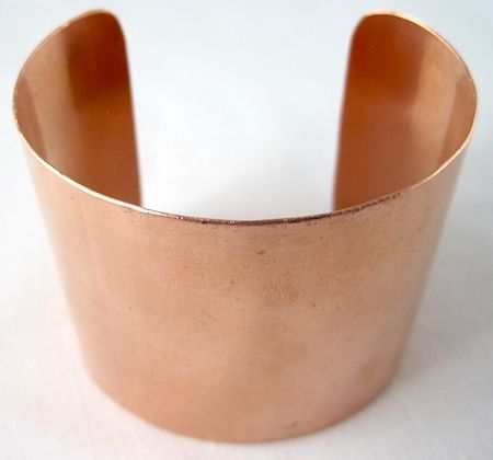 How to make copper cuff bracelet from copper sheet