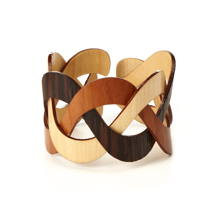Trinity Wooden Cuff Bracelet | UncommonGoods