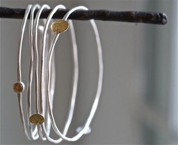 ardent sterling bangles by kathiroussel on Etsy
