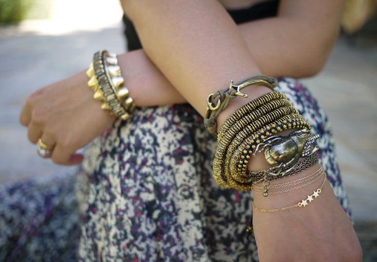 We love how Erica + Lauren of HonestlyWTF styled our bracelets!