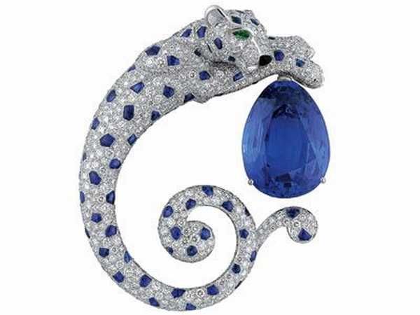 Cartier Panther Brooch  - 18k white gold and platinum, 868 brilliant cut diamond...