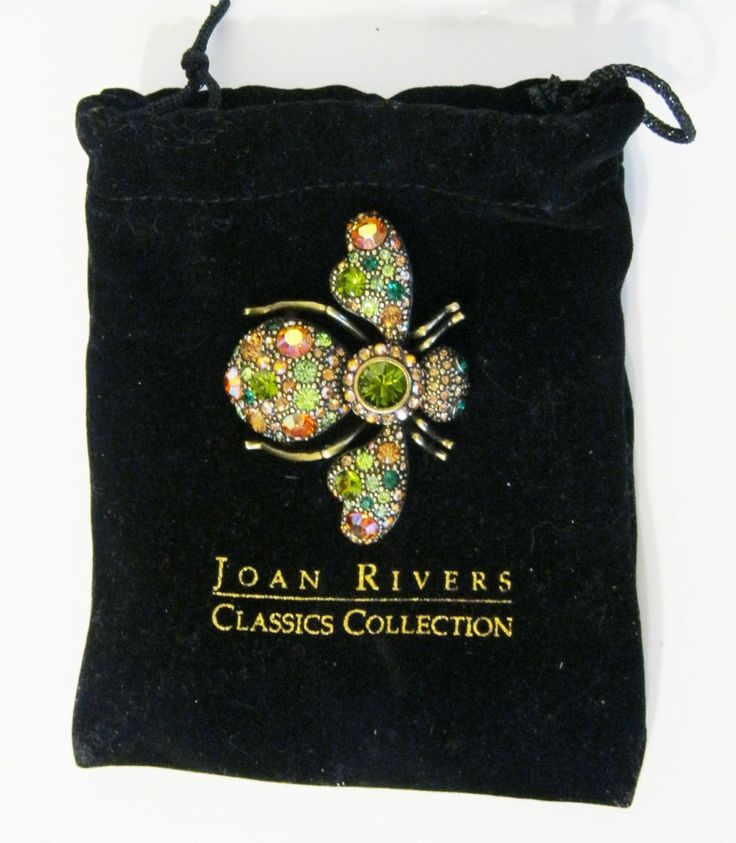 Joan Rivers Classics Multi Color Rhinestone Crystal Jewels Bee Pin Brooch | eBay