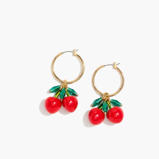 Cherry hoop earrings | ♦F&I♦