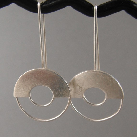 Circle Earrings, by MetalRiot
