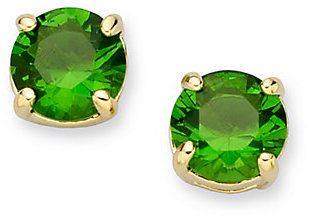 Faceted green studs from Kate Spade