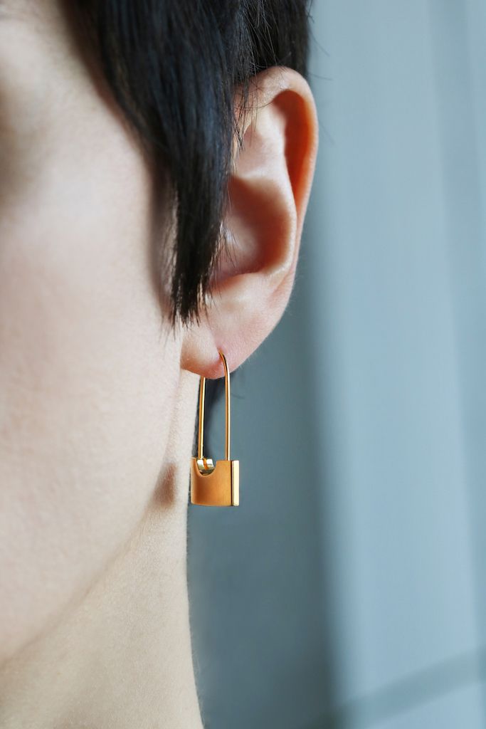 Padlock earrings by LakooDesigns Fashion stylish Christmas gift!
