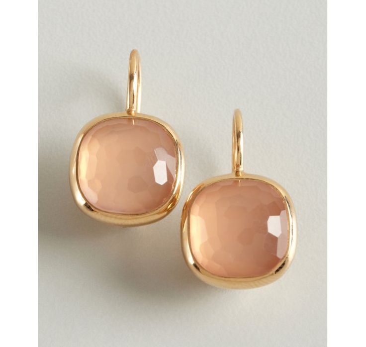 Pomellato gold and rose quartz Cipria earrings |♦F&I♦
