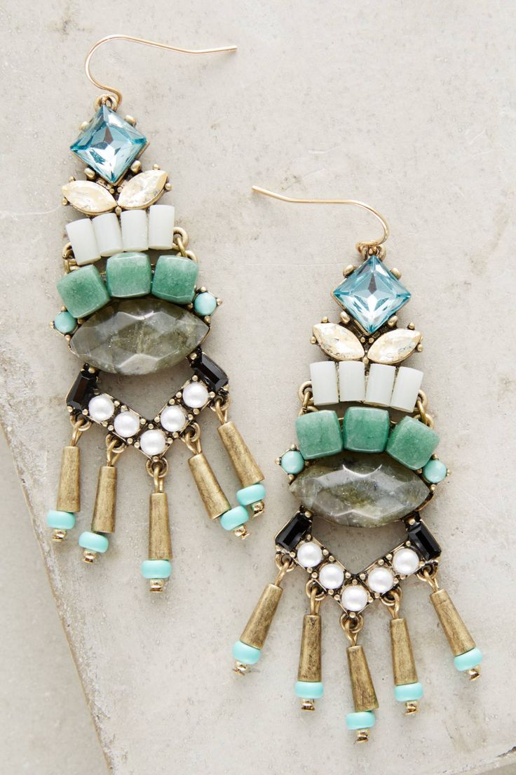 Shop the Solstice Chandelier Earrings and more Anthropologie at Anthropologie to...