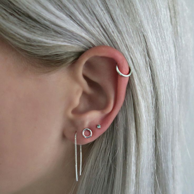 Silver jewelry - silver hair - earparty - earrings