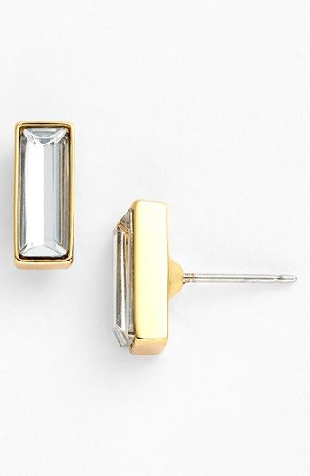 Vince Camuto 'Crystal Clear' Baguette Crystal Stud Earrings | Nordstrom