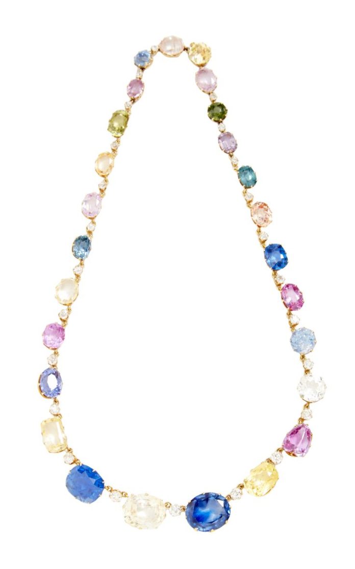 Necklace Collection : 1880 Antique Sapphire And Diamond Necklace by FD ...